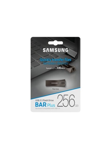 Samsung | BAR Plus | MUF-256BE4/APC | 256 GB | USB 3.1 | Grey 6 Samsung | BAR Plus | MUF-256BE4/APC | 256 GB | USB 3.1 | Grey 6