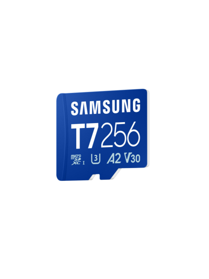 Samsung MicroSD card | T7 | 256 GB | microSDXC | Flash memory class U3, V30, A2 1 Samsung MicroSD card | T7 | 256 GB | microSDXC | Flash memory class U3, V30, A2 1