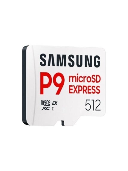 Samsung P9 Express | 512 GB | microSD | Flash memory class U3, V30, A1 1 Samsung P9 Express | 512 GB | microSD | Flash memory class U3, V30, A1 1