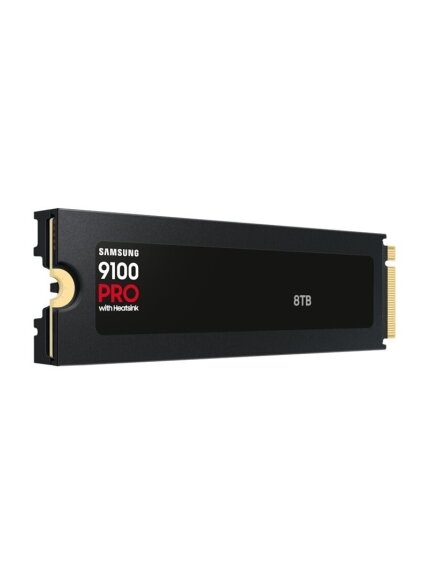 Samsung SSD | 9100 PRO With Heatsink | 8000 GB | SSD form factor M.2 2280 | Solid-state drive interface PCIe 5.0 x4, NVMe 2.0 | Read speed 14800 MB/s | Write speed 13400 MB/s 3