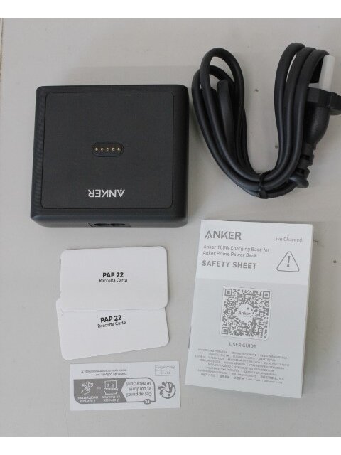 SALE OUT. Anker Prime Charging Base for Power Bank, 100W | A1902311 | Black | UNPACKED, DAMAGED PACKAGING, SCRATCHED 3 SALE OUT. Anker Prime Charging Base for Power Bank, 100W | A1902311 | Black | UNPACKED, DAMAGED PACKAGING, SCRATCHED 3