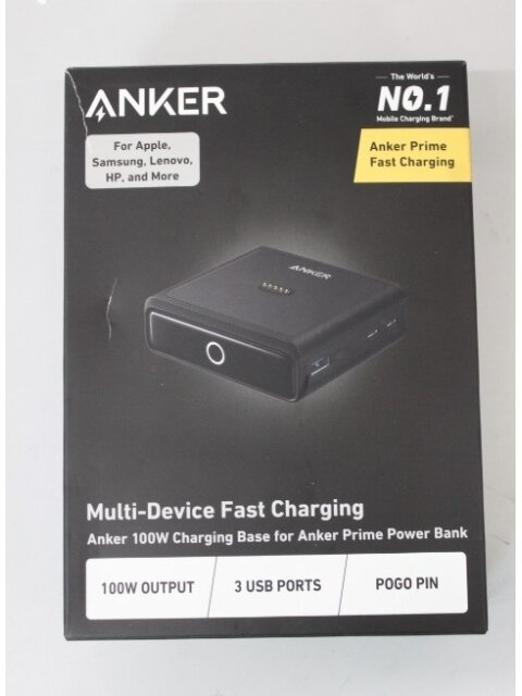 SALE OUT. Anker Prime Charging Base for Power Bank, 100W | A1902311 | Black | UNPACKED, DAMAGED PACKAGING, SCRATCHED SALE OUT. Anker Prime Charging Base for Power Bank, 100W | A1902311 | Black | UNPACKED, DAMAGED PACKAGING, SCRATCHED