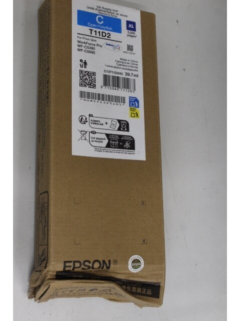 SALE OUT. Epson Singlepack Ink Cartridge XL Cyan | SALE OUT. Epson C13T11D240 | Ink cartrige | Cyan | DAMAGED PACKAGING SALE OUT. Epson Singlepack Ink Cartridge XL Cyan | SALE OUT. Epson C13T11D240 | Ink cartrige | Cyan | DAMAGED PACKAGING