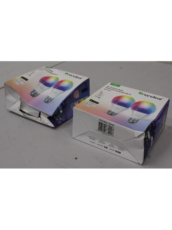 SALE OUT. Nanoleaf Essentials Smart A60 Bulb E27 Matter WiFi 9W 900Lm RGBCW 2700-6500K, 2pcs pack | Nanoleaf Essentials Smart A60 Bulb Matter WiFi 900Lm 2700-6500K, 2pcs pack | E27 | 9 W | RGBCW | DAMAGED PACKAGING 1
