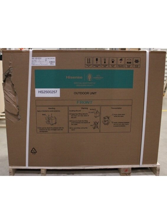 SALE OUT. Hisense Hi-Therma 14 kw heat pump Split type Outdoor unit | Hisense | AHW-140HEDS1 | Hi-Therma 14 kw heat pump Split type Outdoor unit | DAMAGED PACKAGING, BENT GRID PARTS 1