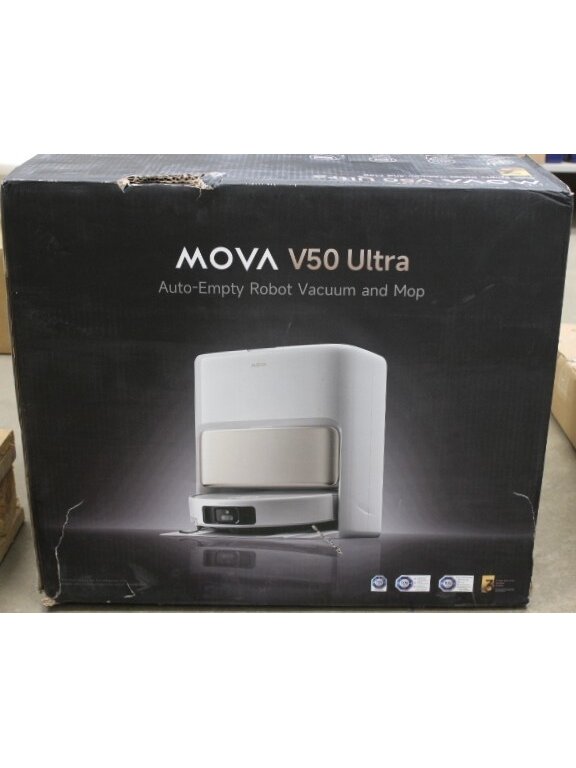 SALE OUT. MOVA V50 Ultra Robot Vacuum, White | MOVA Robot Vacuum | V50 Ultra | Wet&Dry | 6400 mAh | Dust capacity 3.2 L | 24000 Pa | White | DAMAGED PACKAGING | 34 month(s) 3 SALE OUT. MOVA V50 Ultra Robot Vacuum, White | MOVA Robot Vacuum | V50 Ultra | Wet&Dry | 6400 mAh | Dust capacity 3.2 L | 24000 Pa | White | DAMAGED PACKAGING | 34 month(s) 3