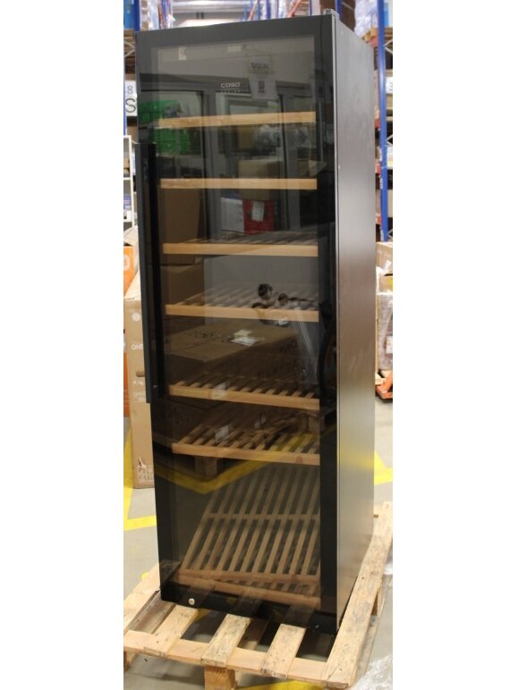 SALE OUT. Caso WineExclusive 180 Smart Wine Cooler, Free standing, Height 190 cm, Up to 180 bottles, Compressor technology, Black | SALE OUT. | Caso Smart Wine Cooler | WineExclusive 180 | Energy efficiency class G | Showcase | Free standing | Bottles cap SALE OUT. Caso WineExclusive 180 Smart Wine Cooler, Free standing, Height 190 cm, Up to 180 bottles, Compressor technology, Black | SALE OUT. | Caso Smart Wine Cooler | WineExclusive 180 | Energy efficiency class G | Showcase | Free standing | Bottles cap