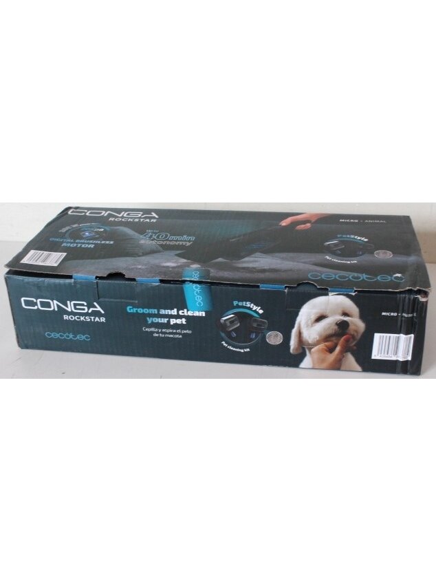 SALE OUT. | Cecotec Vacuum Cleaner | Conga Rockstar Micro+ Animal | Cordless operating | Handheld | 200 W | 16.8 V | Operating time (max) 40 min | Black | Warranty 24 month(s) | DAMAGED PACKAGING, USED, DIRTY AND SCRATCHED SALE OUT. | Cecotec Vacuum Cleaner | Conga Rockstar Micro+ Animal | Cordless operating | Handheld | 200 W | 16.8 V | Operating time (max) 40 min | Black | Warranty 24 month(s) | DAMAGED PACKAGING, USED, DIRTY AND SCRATCHED