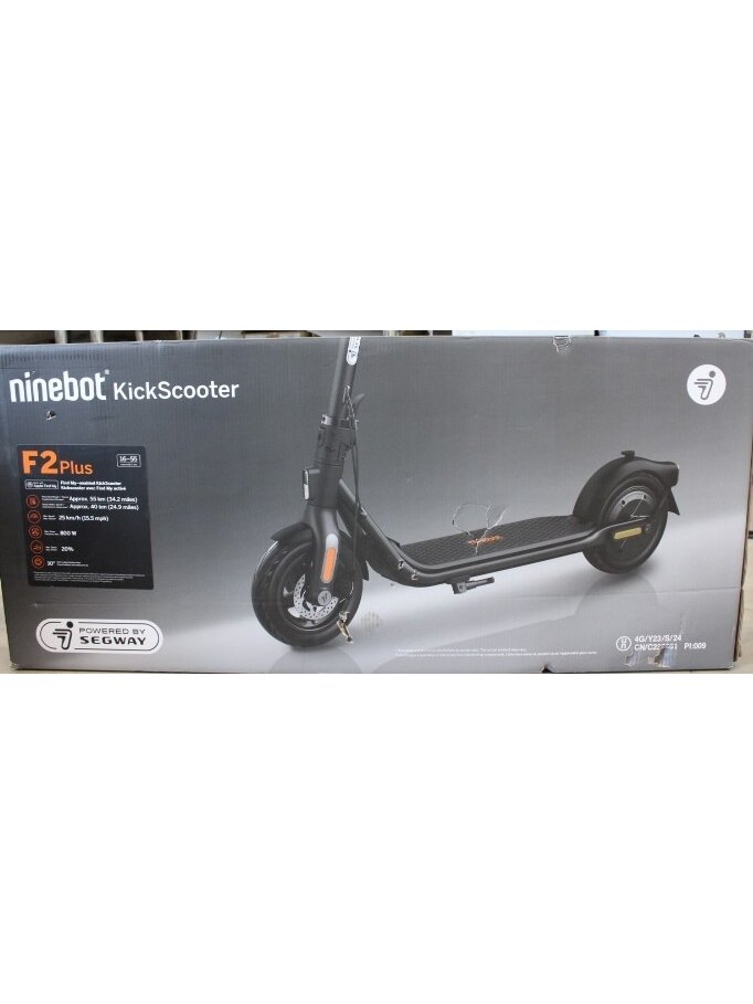 SALE OUT. Segway | Kickscooter F2 Plus E | Black | 24 month(s) | DAMAGED PACKAGING