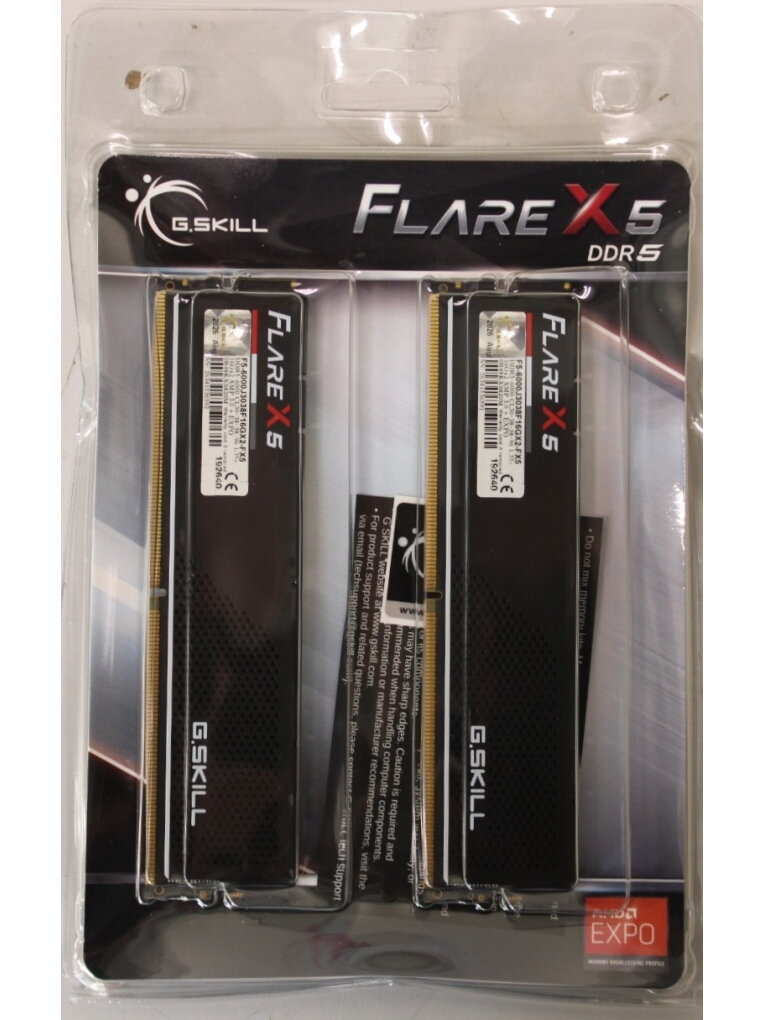 SALE OUT. G.Skill Flare X5 DDR5 32GB (16GBx2) 30-38-38-96 6000 MT/s | SALE OUT. | G.Skill Flare X5 | 32 Kit (16GBx2) GB | DDR5 | 6000 MHz | PC/server | Registered No | ECC No | DAMAGED PACKAGING SALE OUT. G.Skill Flare X5 DDR5 32GB (16GBx2) 30-38-38-96 6000 MT/s | SALE OUT. | G.Skill Flare X5 | 32 Kit (16GBx2) GB | DDR5 | 6000 MHz | PC/server | Registered No | ECC No | DAMAGED PACKAGING