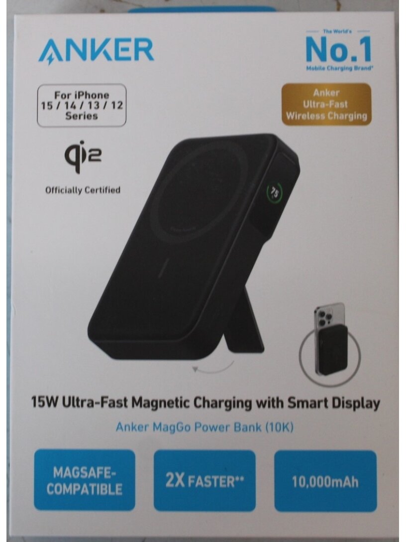SALE OUT. | Anker 633 Magnetic Wireless Power Bank with 27W USB C port | A1654G11 | 10000 mAh | Black | DEMO SALE OUT. | Anker 633 Magnetic Wireless Power Bank with 27W USB C port | A1654G11 | 10000 mAh | Black | DEMO