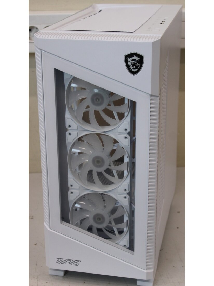 SALE OUT. MSI MPG VELOX 100R White PC Case, Mid-Tower, USB 3.2, Audio-out, Mic-in | MSI PC Case | MPG VELOX 100R WHITE | White | Mid-Tower | DAMAGED PACKAGING, DENTED CORNER (TOP) 3 SALE OUT. MSI MPG VELOX 100R White PC Case, Mid-Tower, USB 3.2, Audio-out, Mic-in | MSI PC Case | MPG VELOX 100R WHITE | White | Mid-Tower | DAMAGED PACKAGING, DENTED CORNER (TOP) 3