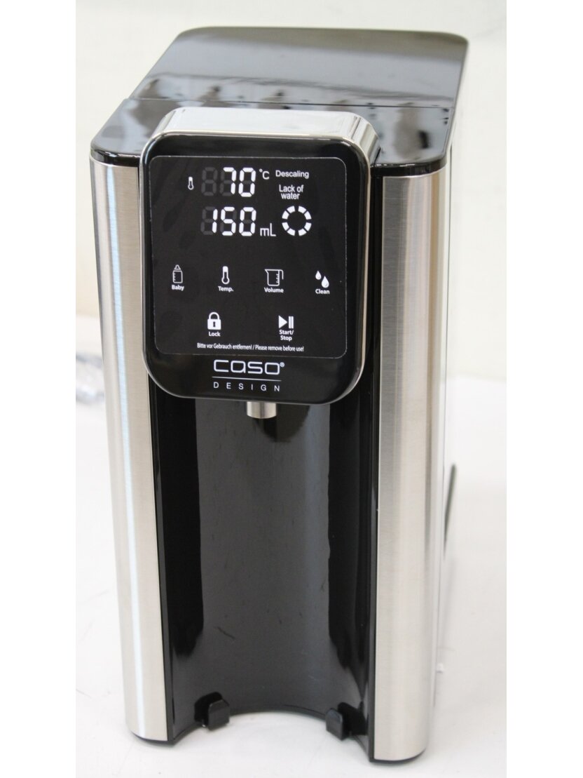 SALE OUT. Caso Turbo Hot Water Dispenser | Hot 7 | Water Dispenser | 2200-2600 W | 2.7 L | Plastic/Stainless Steel | Black/Stainless Steel | DAMAGED PACKAGING, BROKEN INER PACKAGING, DAMAGED GLASS CONTAINER 6