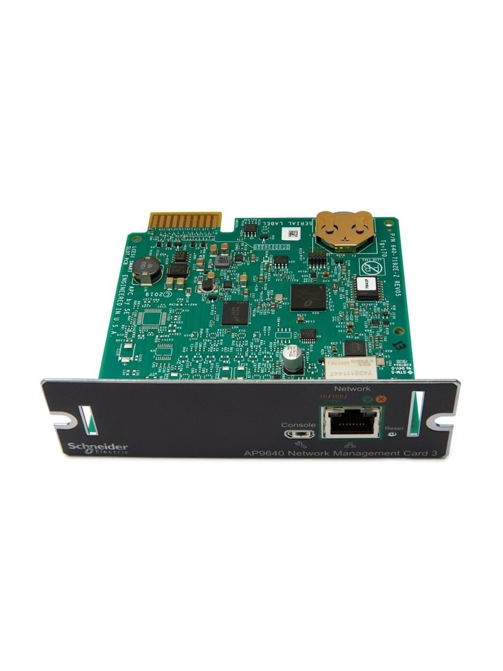 Schneider Electric Device monitoring and control, network management cards, NMC3, secure remote UPS monitoring and control | AP9640 1 Schneider Electric Device monitoring and control, network management cards, NMC3, secure remote UPS monitoring and control | AP9640 1