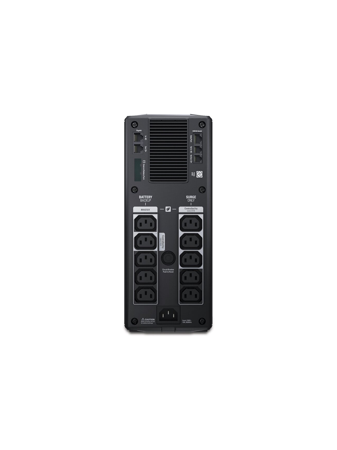 Schneider Electric APC Back-UPS Pro, Tower, 10x IEC C13 outlets, AVR, LCD, user-replaceable battery | BR1500GI | 1500 VA | 865 W | 230 V 2