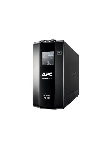 Schneider Electric APC Back-UPS Pro, Tower, 6x IEC C13 outlets, AVR, LCD, user-replaceable battery | BR900MI | 900 VA | 540 W | 230 V Schneider Electric APC Back-UPS Pro, Tower, 6x IEC C13 outlets, AVR, LCD, user-replaceable battery | BR900MI | 900 VA | 540 W | 230 V