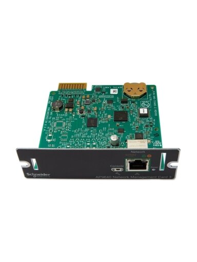 Schneider Electric Device monitoring and control, network management cards, NMC3, secure remote UPS monitoring and control | AP9640 Schneider Electric Device monitoring and control, network management cards, NMC3, secure remote UPS monitoring and control | AP9640