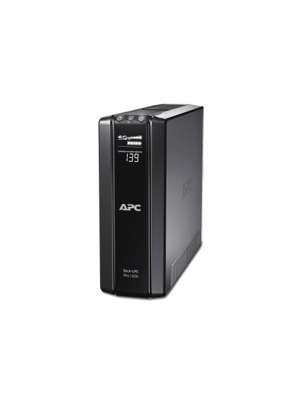 Schneider Electric APC Back-UPS Pro, Tower, 10x IEC C13 outlets, AVR, LCD, user-replaceable battery | BR1500GI | 1500 VA | 865 W | 230 V