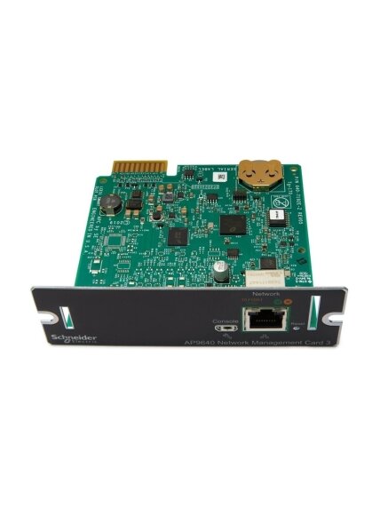 Schneider Electric Device monitoring and control, network management cards, NMC3, secure remote UPS monitoring and control | AP9640 1