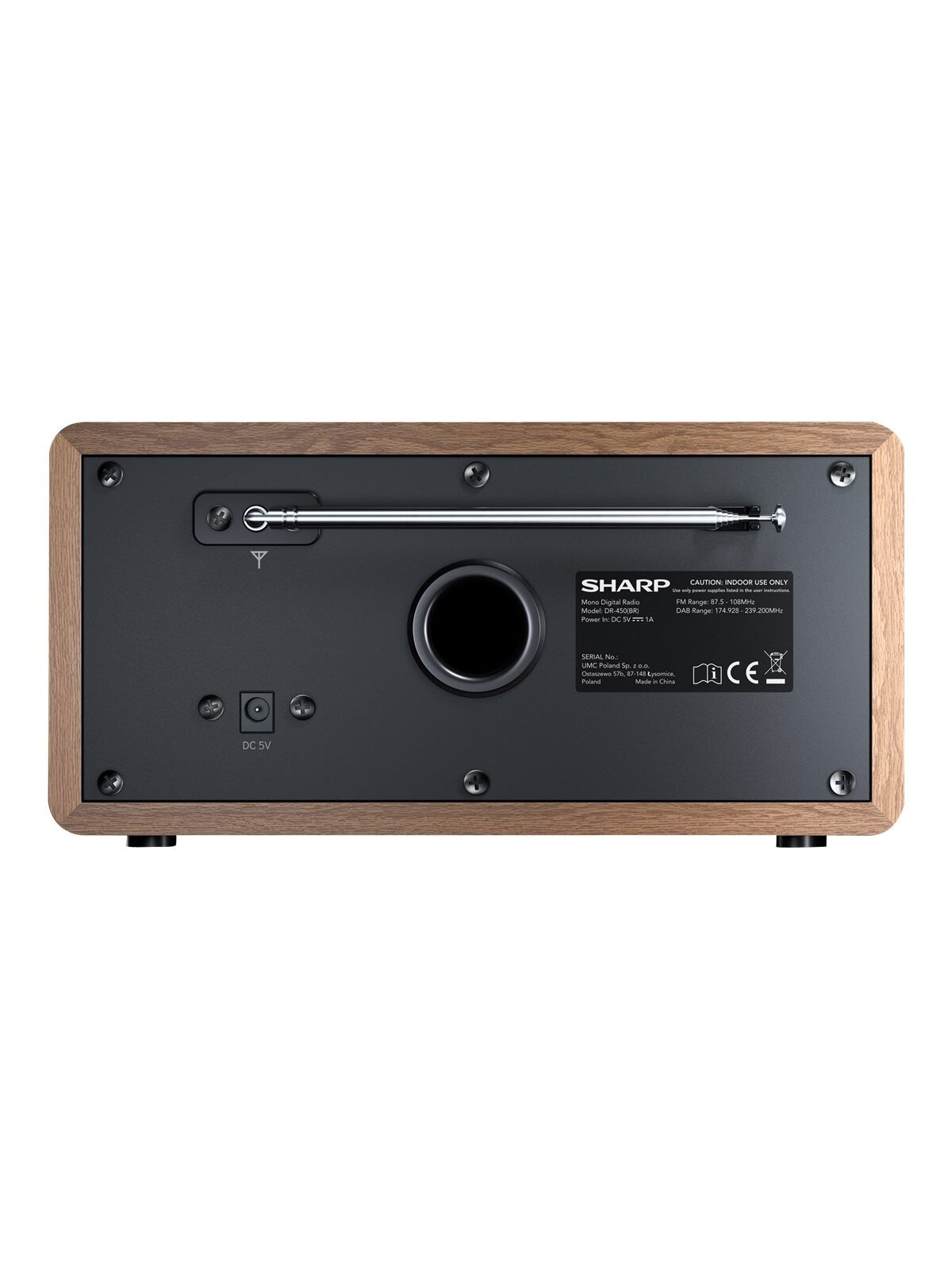 Sharp DR-450(BR) Digital Radio, FM/DAB/DAB+, Bluetooth 4.2, Alarm function, Brown | Sharp | Digital Radio | DR-450(BR) | Bluetooth | Brown 3