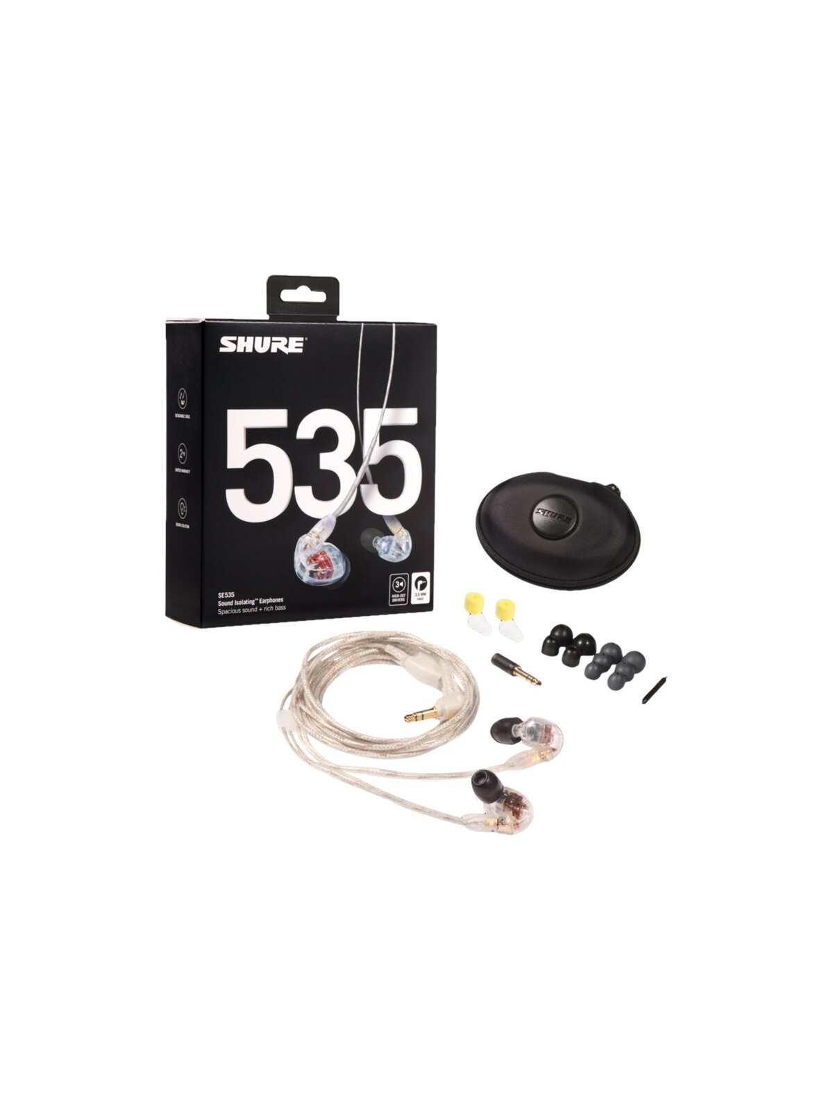 Shure SE535 Earphone, Clear | Shure 1 Shure SE535 Earphone, Clear | Shure 1