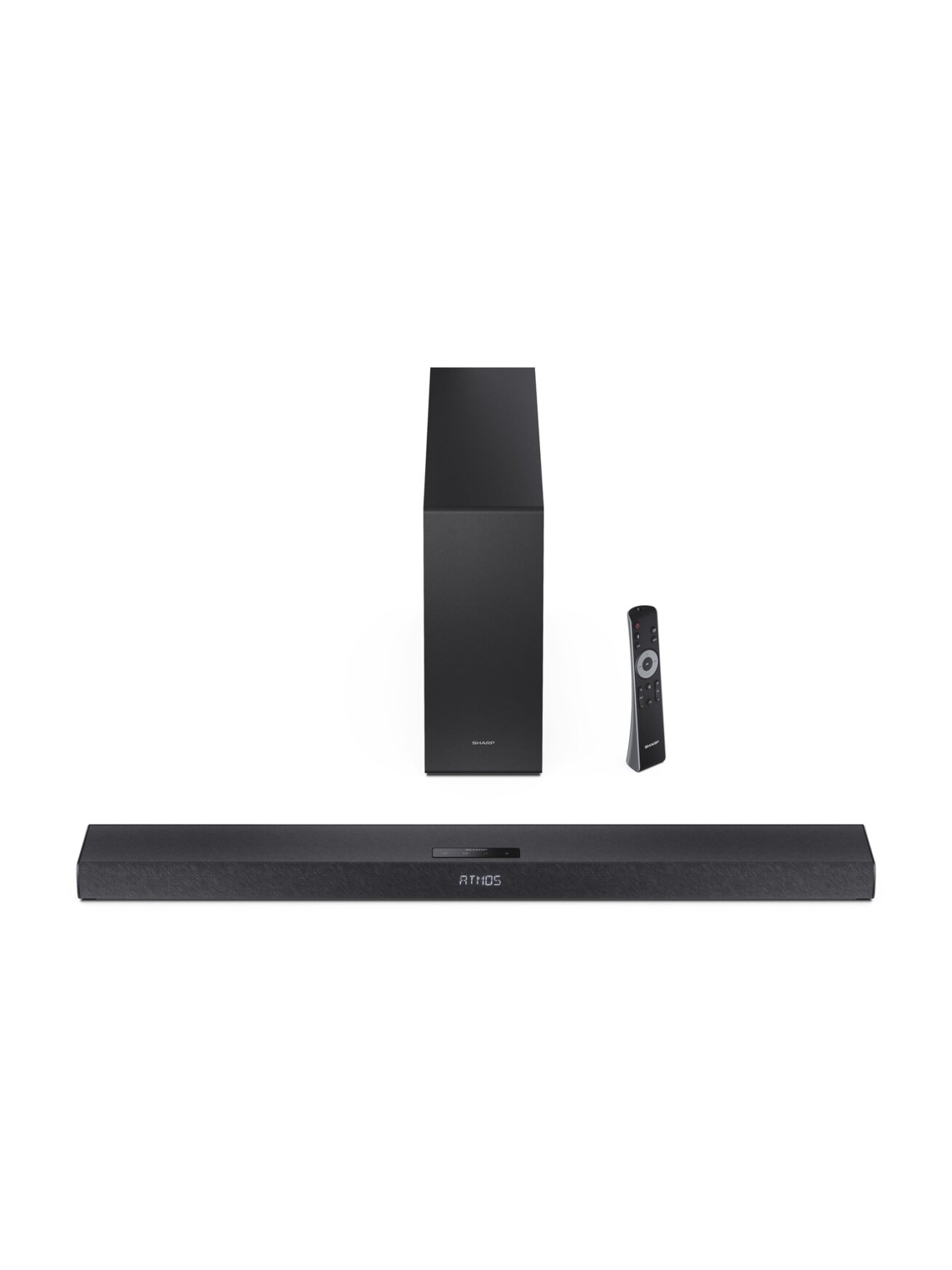 Sharp 2.1ch Ultra-slim Dolby Atmos/DTS Virtual: X Soundbar with Wireless Subwoofer | HT-SBW320 | 360 W | Bluetooth | Black | Wireless connection 2 Sharp 2.1ch Ultra-slim Dolby Atmos/DTS Virtual: X Soundbar with Wireless Subwoofer | HT-SBW320 | 360 W | Bluetooth | Black | Wireless connection 2