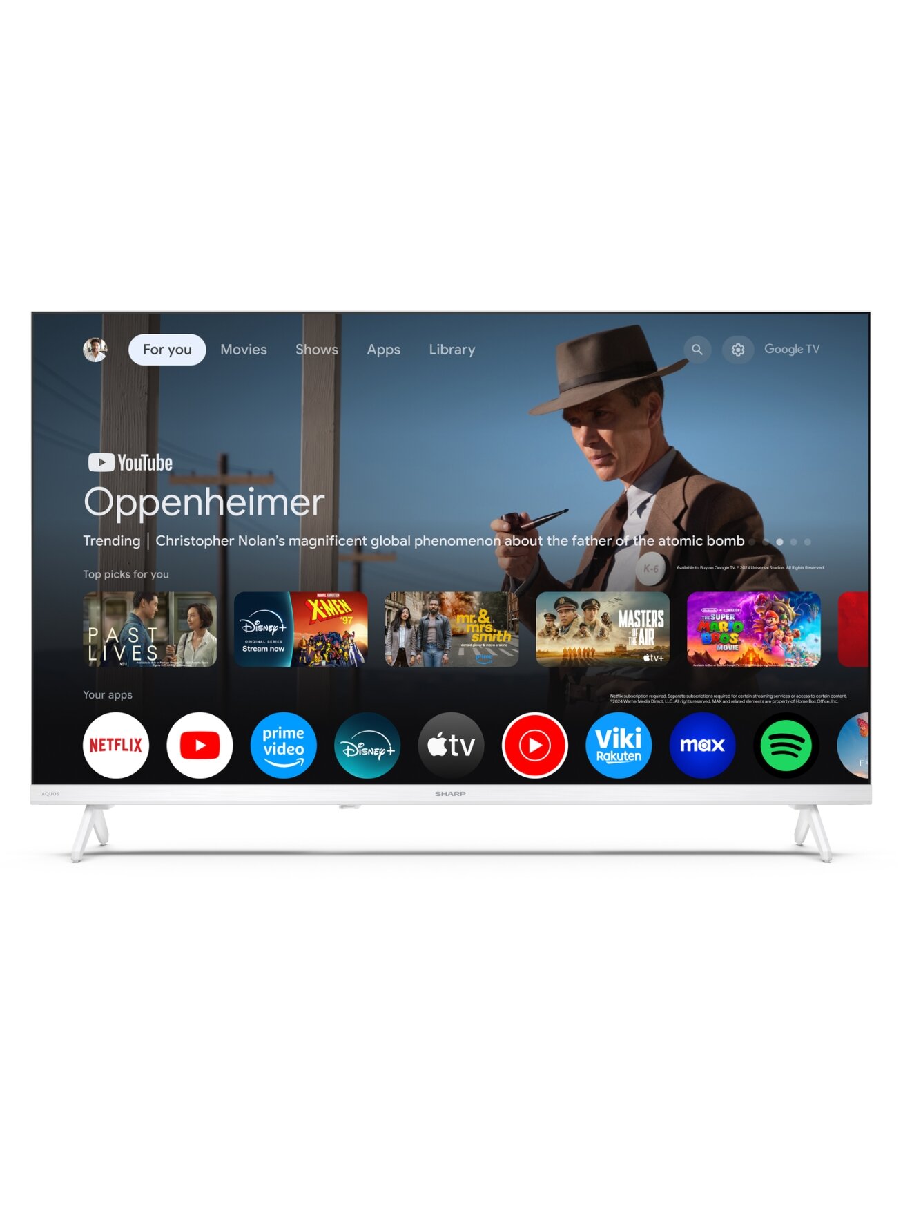 Sharp | 32HF2265EW | 32 | Smart TV | Google TV | White 1 Sharp | 32HF2265EW | 32 | Smart TV | Google TV | White 1