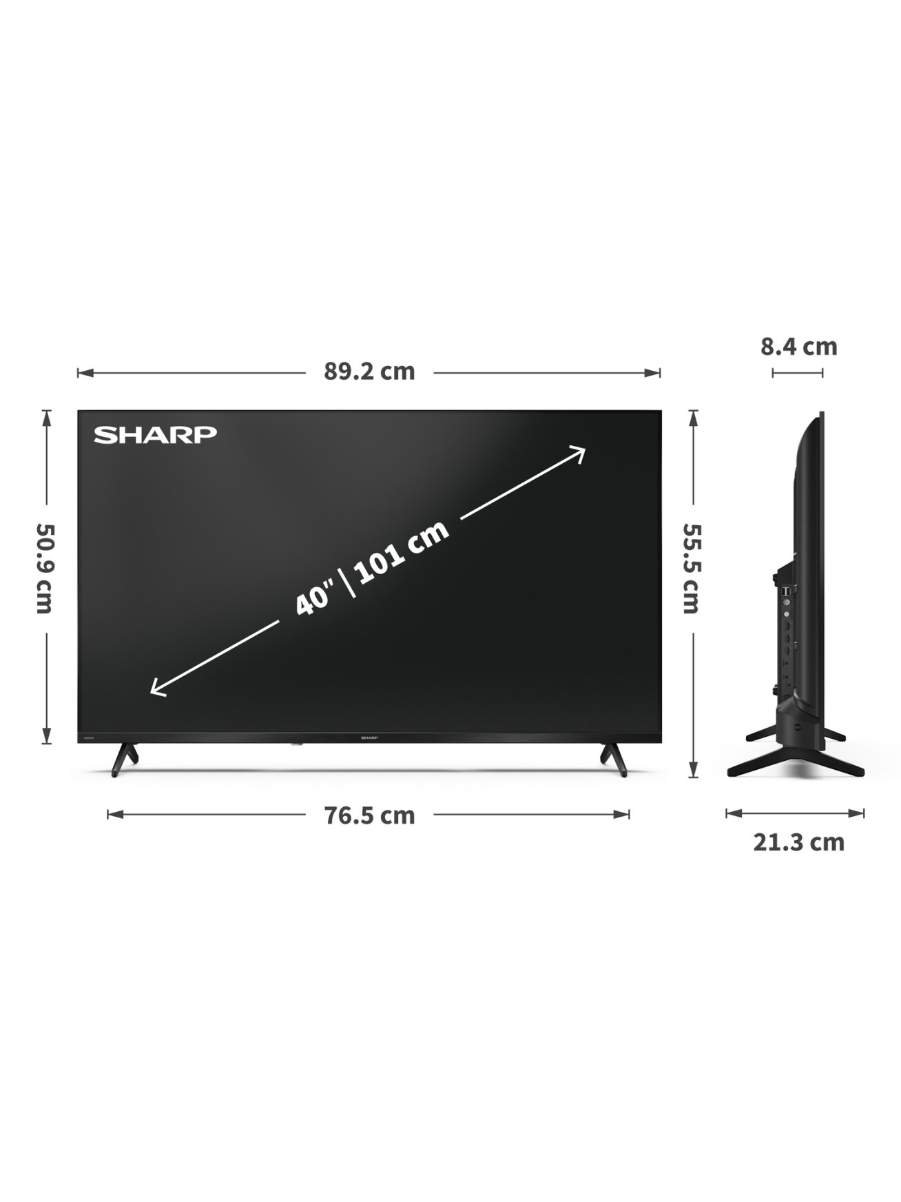 Sharp | 40HF3265E | 40 | Smart TV | Google TV 8