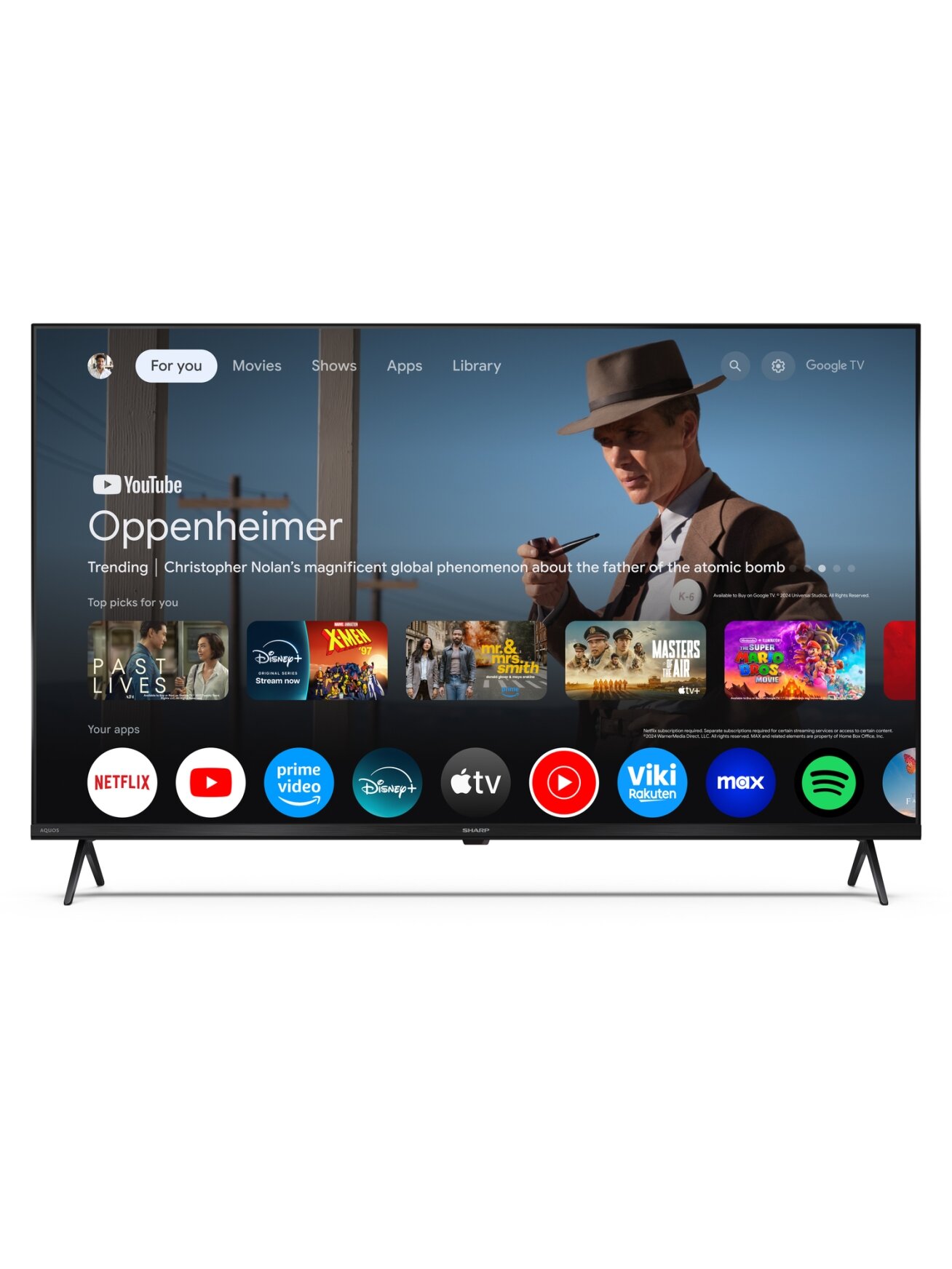 Sharp | 43HL4265E | 43 | Smart TV | Google TV | UHD | Black 1