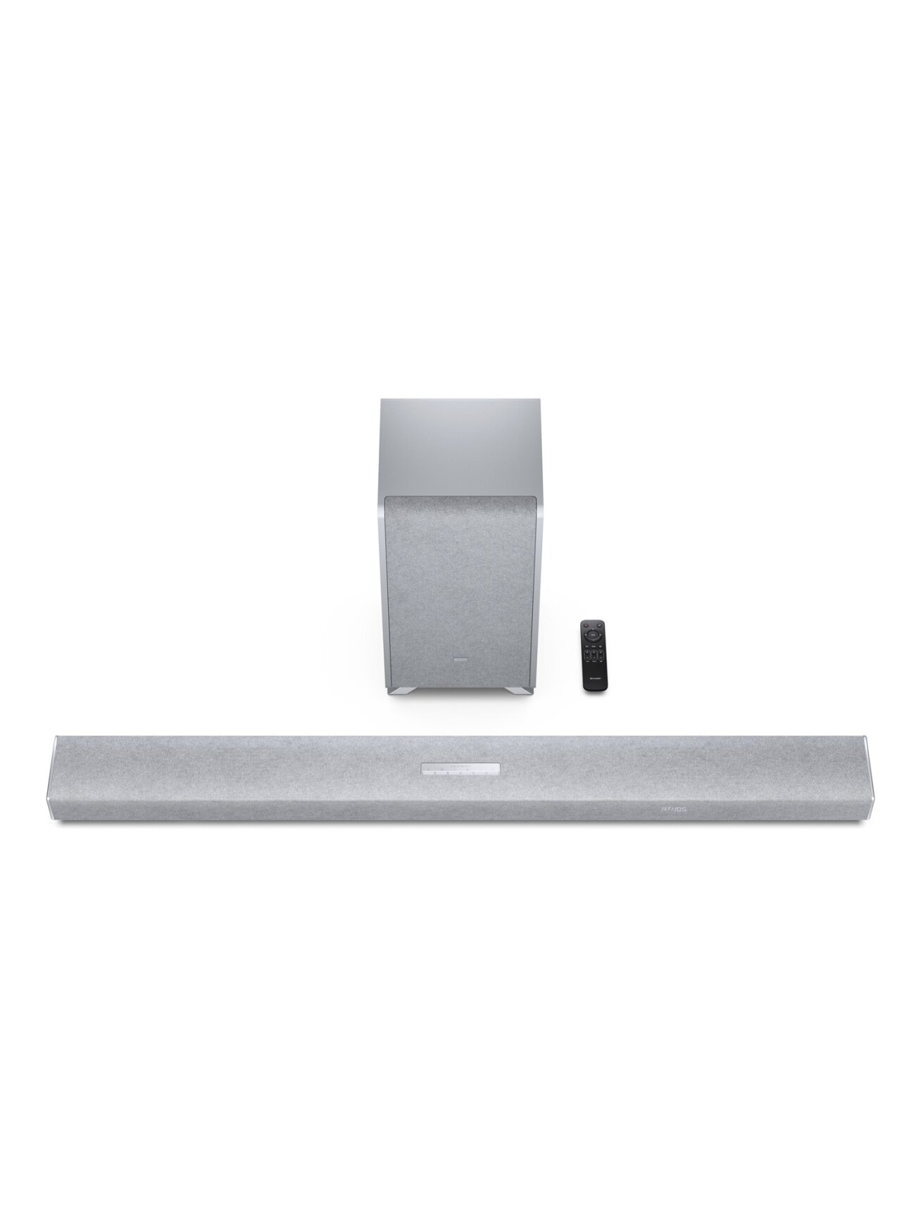 Sharp | 5.1.2 Dolby Atmos/DTS:X Soundbar with Wireless Subwoofer | HT-SBW55121(SL) | Bluetooth 4 Sharp | 5.1.2 Dolby Atmos/DTS:X Soundbar with Wireless Subwoofer | HT-SBW55121(SL) | Bluetooth 4