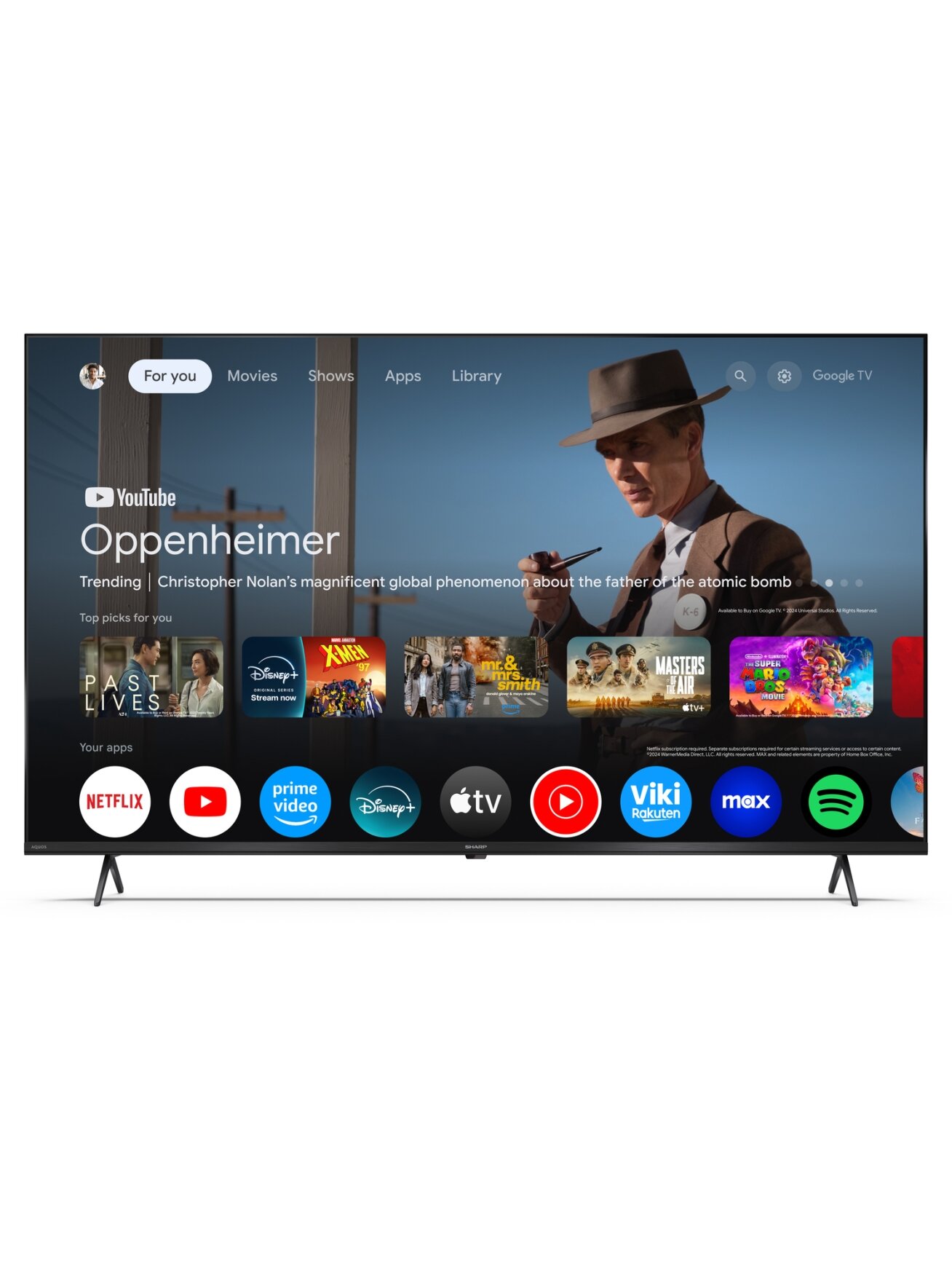Sharp | 55HL4265E | 55 | Smart TV | Google TV | UHD | Black 1