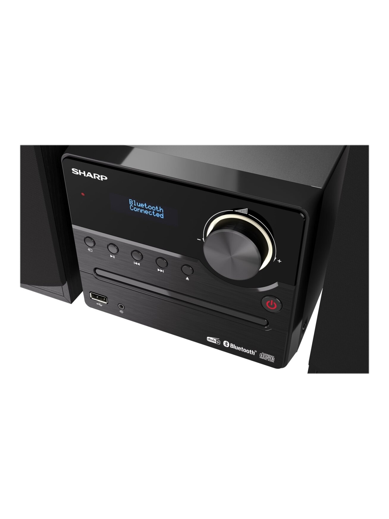 Sharp XL-B517D(BK) Hi-Fi Micro System, CD/FM/USB/Bluetooth v5.0, Aux-in, 45W, Black | Sharp | Hi-Fi Micro System | XL-B517D(BK) | Black | USB port | AUX in | Bluetooth | CD player | FM radio | Wireless connection 7