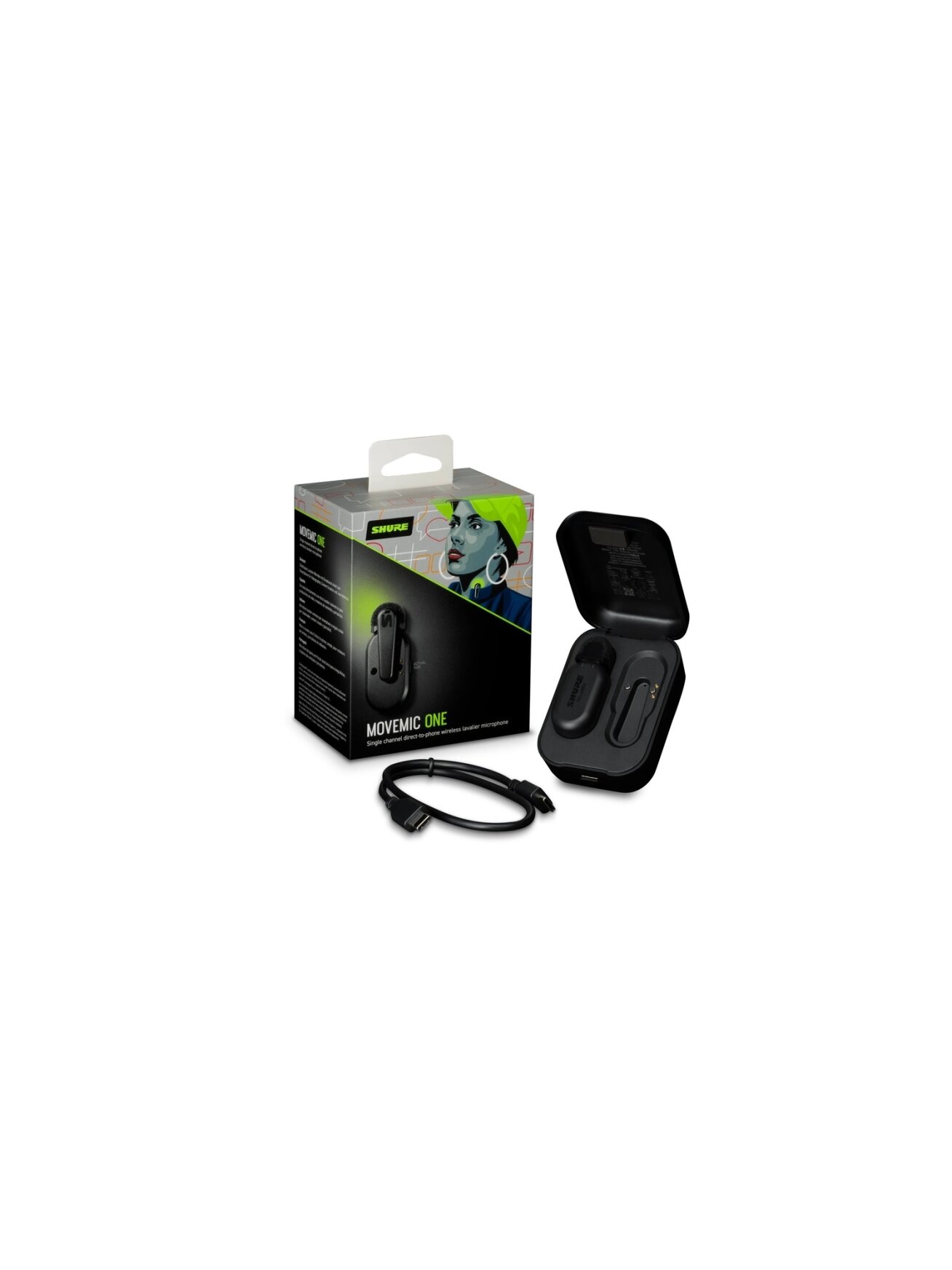 Shure | Microphone only, charge case not included | AMV-LAV-Z6 3