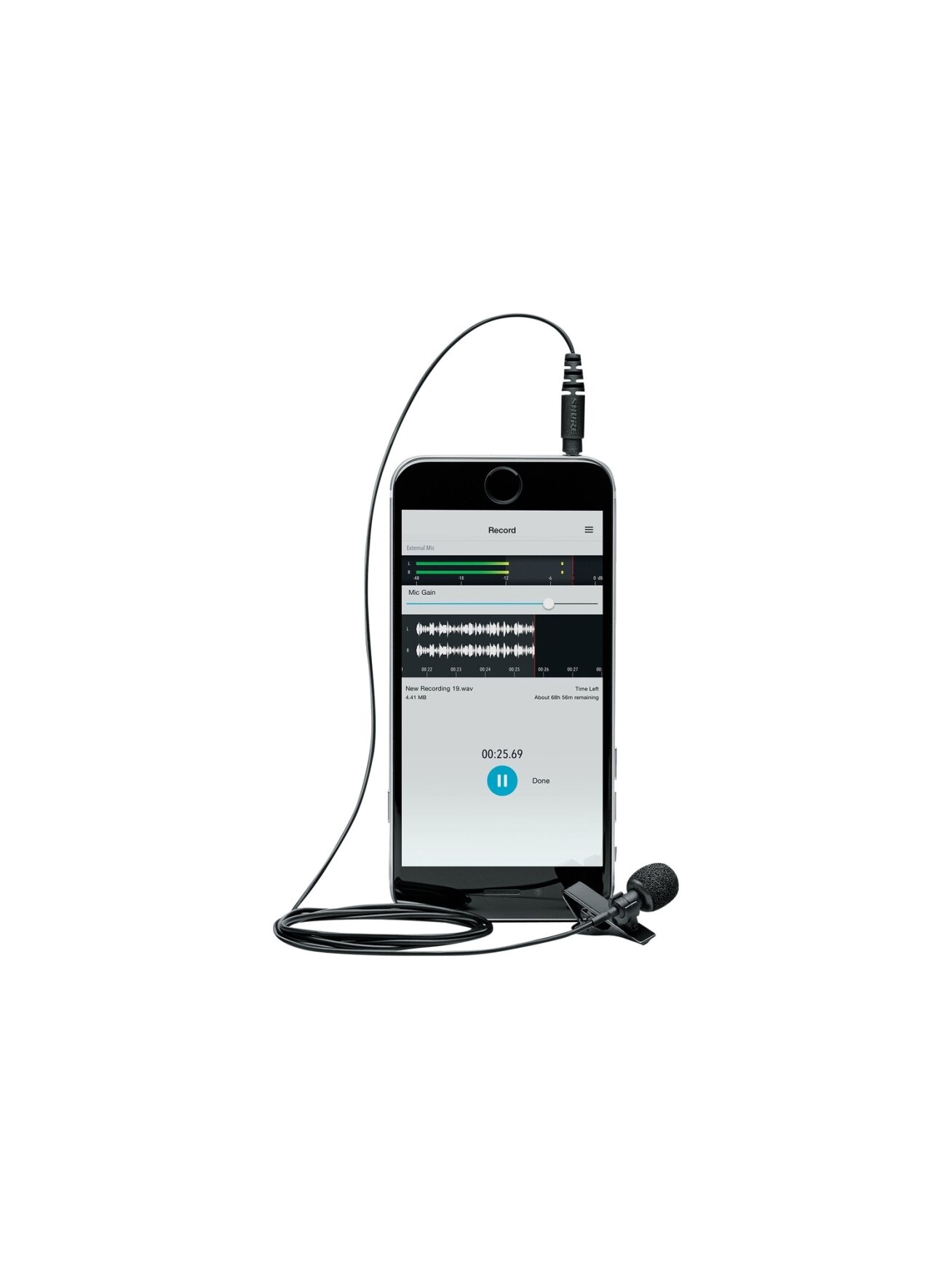 Shure MVL Lavalier Microphone for Smartphone or Tablet | Shure 1