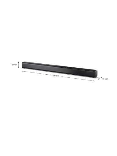 Sharp 2.0 Soundbar | HT-SB145 | 150 W | Bluetooth | Black | Wireless connection