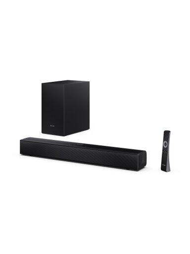 Sharp Compact 2.1 Soundbar with Wireless Subwoofer | HT-SBW121 | 240 W | Bluetooth | Black | Wireless connection