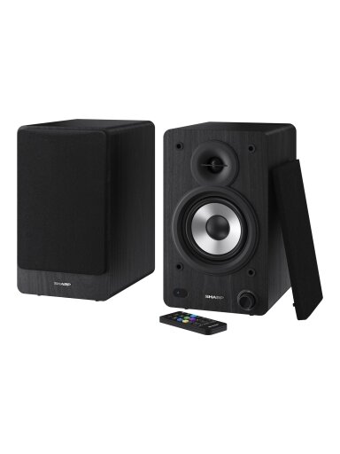 Sharp CP-SS30 Bookshelf Speakers, Black | Sharp | Speakers | CP-SS30(BK) Bookshelf | 60 W | Bluetooth | Black | Wireless connection