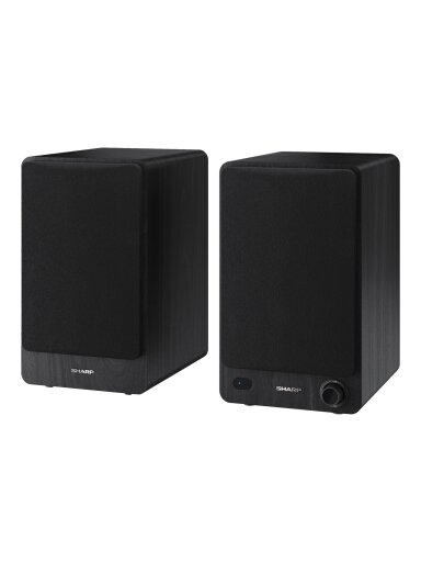 Sharp CP-SS30 Bookshelf Speakers, Black | Sharp | Speakers | CP-SS30(BK) Bookshelf | 60 W | Bluetooth | Black | Wireless connection