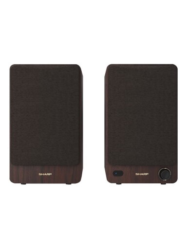 Sharp CP-SS30 Bookshelf Speakers, Brown | Sharp | Speakers | CP-SS30(BR) Bookshelf | 60 W | Bluetooth | Brown | Wireless connection