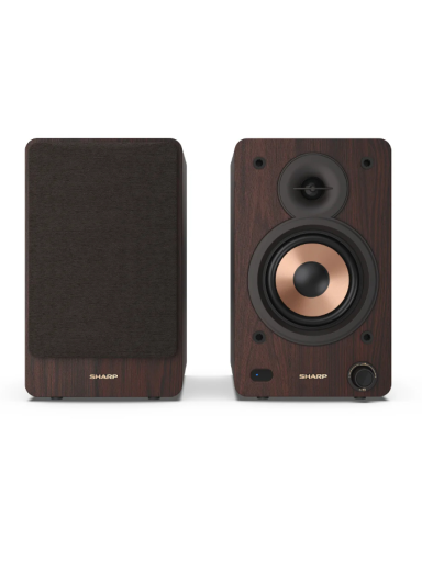 Sharp CP-SS30 Bookshelf Speakers, Brown | Sharp | Speakers | CP-SS30(BR) Bookshelf | 60 W | Bluetooth | Brown | Wireless connection
