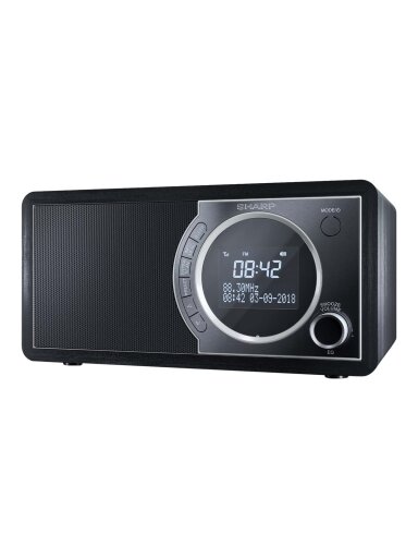 Sharp DR-450(BK) Digital Radio, FM/DAB/DAB+, Bluetooth 4.2, Alarm function, Midnight Black | Sharp | Digital Radio | DR-450(BK) | Bluetooth | Midnight Black