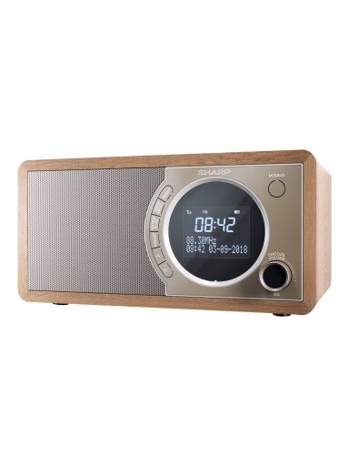 Sharp DR-450(BR) Digital Radio, FM/DAB/DAB+, Bluetooth 4.2, Alarm function, Brown | Sharp | Digital Radio | DR-450(BR) | Bluetooth | Brown