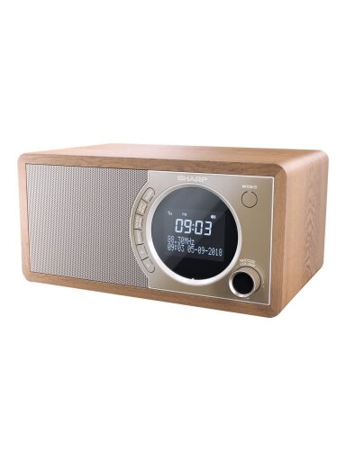Sharp DR-450(BR) Digital Radio, FM/DAB/DAB+, Bluetooth 4.2, Alarm function, Brown | Sharp | Digital Radio | DR-450(BR) | Bluetooth | Brown