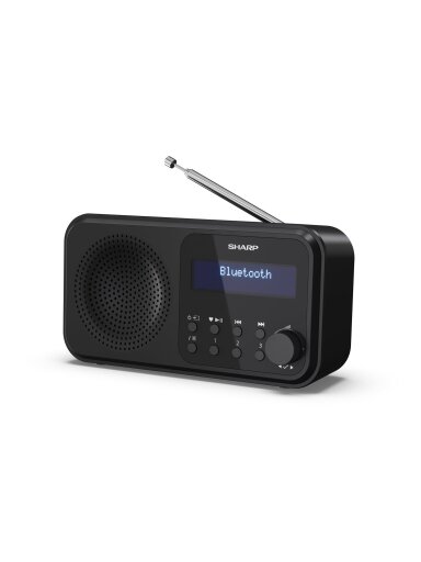 Sharp DR-P420(BK) Tokyo Portable Digital Radio, FM/DAB/DAB+, Bluetooth 5.0, USB or Battery Powered, Midnight Black | Sharp | Tokyo Portable Digital Radio | DR-P420(BK) | Bluetooth | Midnight Black