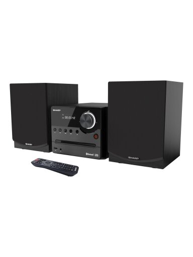 Sharp XL-B512(BK) Hi-Fi Micro System, CD/FM/USB/Bluetooth v5.0, 45W, Black | Sharp | Hi-Fi Micro System | XL-B512(BK) | Black | USB port | AUX in | Bluetooth | CD player | FM radio | Wireless connection