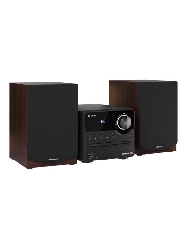 Sharp XL-B512(BR) Hi-Fi Micro System, CD/FM/USB/Bluetooth v5.0, 45W, Brown | Sharp | Hi-Fi Micro System | XL-B512(BR) | Brown | USB port | AUX in | Bluetooth | CD player | FM radio | Wireless connection