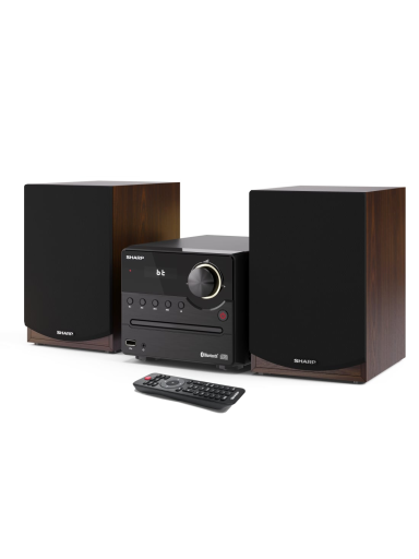 Sharp XL-B512(BR) Hi-Fi Micro System, CD/FM/USB/Bluetooth v5.0, 45W, Brown | Sharp | Hi-Fi Micro System | XL-B512(BR) | Brown | USB port | AUX in | Bluetooth | CD player | FM radio | Wireless connection