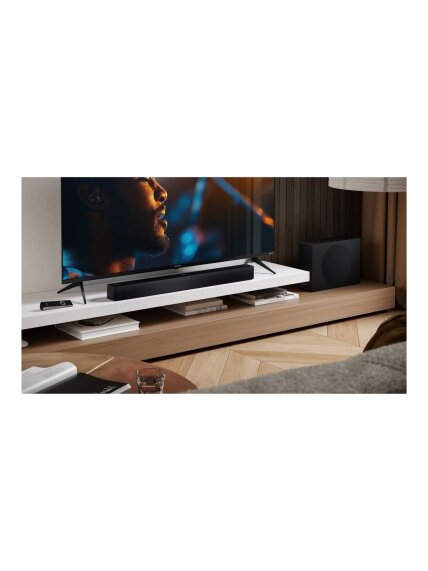 Sharp 2.1 Dolby Atmos/DTS Virtual:X Soundbar with Slim Wireless Subwoofer | HT-SBW310 | 330 W | Bluetooth | Black | Wireless connection 6 Sharp 2.1 Dolby Atmos/DTS Virtual:X Soundbar with Slim Wireless Subwoofer | HT-SBW310 | 330 W | Bluetooth | Black | Wireless connection 6