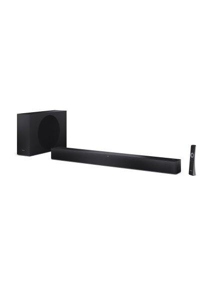 Sharp 2.1 Dolby Atmos/DTS Virtual:X Soundbar with Slim Wireless Subwoofer | HT-SBW310 | 330 W | Bluetooth | Black | Wireless connection Sharp 2.1 Dolby Atmos/DTS Virtual:X Soundbar with Slim Wireless Subwoofer | HT-SBW310 | 330 W | Bluetooth | Black | Wireless connection