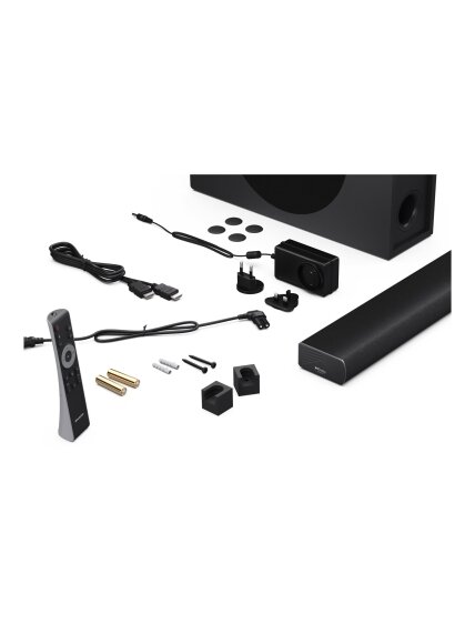Sharp 2.1ch Ultra-slim Dolby Atmos/DTS Virtual: X Soundbar with Wireless Subwoofer | HT-SBW320 | 360 W | Bluetooth | Black | Wireless connection 6